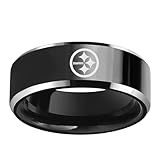 Bioprocess Designed with for Steelers Sports style titanium steel engraved ring for man and woman