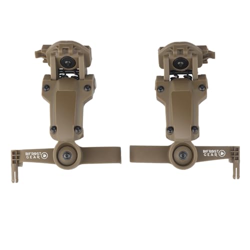 Bifrost Gear COM-RAC Gen 4 Tactical Helmet Rail Adapter Compatible with Comtac Headset (Tan)
