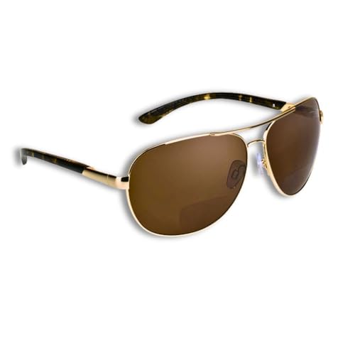 Image of proSPORT Polarized Bifocal Aviator Reading Sunglasses Men, Fishing Sunglass Readers, UV400 Polarized Lens, Driving Golf Beach