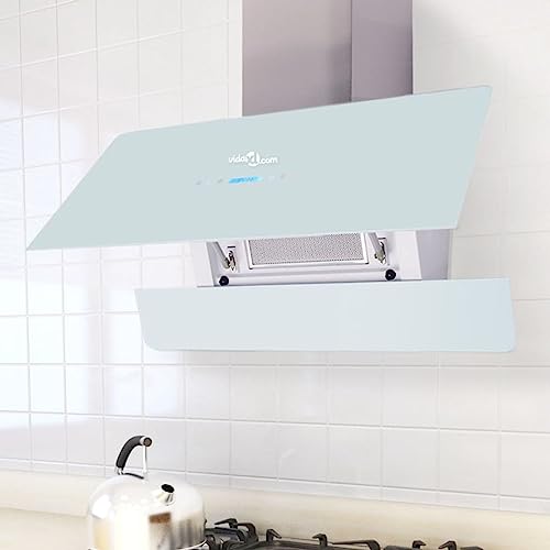 Sufrk Campana extractora con Pantalla táctil Blanco 900 mm Extractores Cocina Campana De Cocina Filtro Carbon