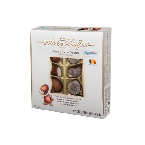 Maitre Truffout 6er Pack feine Belgische Meeresfrüchte Pralinen 250g - Elegante Schokoladenkunst für Naschkatzen by Needforsweet