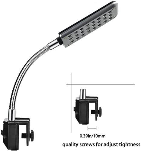 MingDak LED Aquarium Light, Fish Tank Light, 24 LEDs, Clip on Fish Tank Lighting Color with White & Blue - Image 8