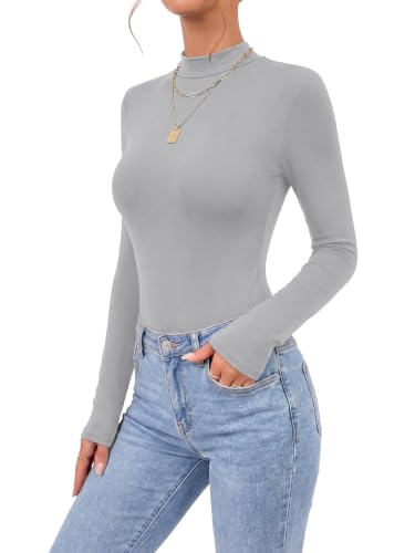 Image of OPOIPIN Women's Long Sleeve Basic Bodysuit