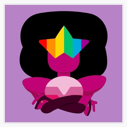 Steven Universe - Garnet - Pride Bumper Sticker Window Water Bottle Decal 5