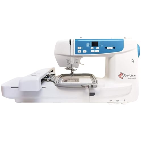 EverSewn Sparrow X2 Sewing & Embroidery Machine with Two Hoops, Over 120 Different Stitch Patterns & Over 100 Embroidery Designs