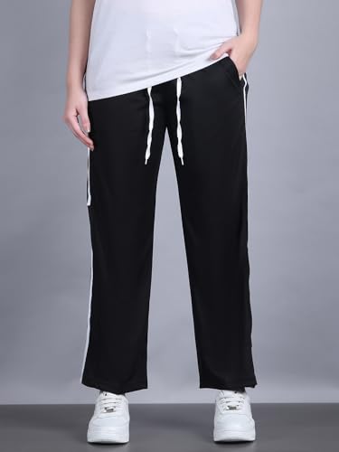Image of Mack Jonney Striped | Relaxed Fit | Polyster Lycra Trackpant for Women-M01