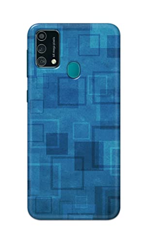 Image of Printed Hard Back Cover Case for Samsung Galaxy F41 | Samsung Galaxy M21s Back Cover (Plain Azure Blue) -1302