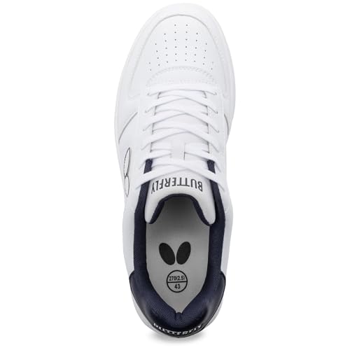 Butterfly Lezoline Sneaker: Table Tennis Off The Court, Casual Wear, Classic White Sneakers, Water & Dirt Repellent Leather4