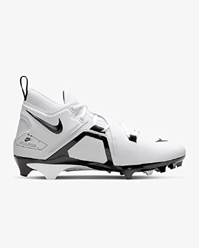 Nike Men's Alpha Menace Pro 3 Football Cleats, White/Black100, 12.52