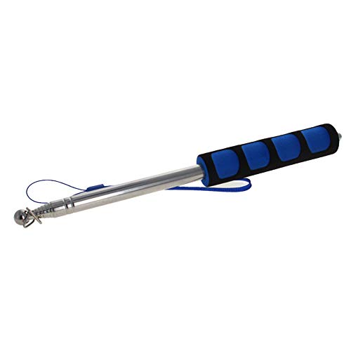 Image of Othmro 1Pcs Hollow Telescopic Teachers Pointer, Teaching Pointer Stick for Classroom, Metal Hand Retractable Pointer Extended Length 55.1 inch, Handheld Presenter Whiteboard Pointer (Blue)