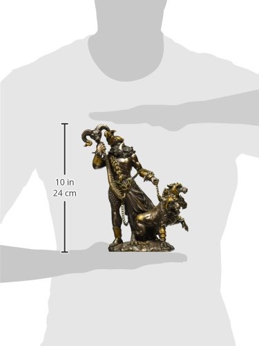 Estatua Hades Dios Inframundo con Perro Cerbero miniatura 4