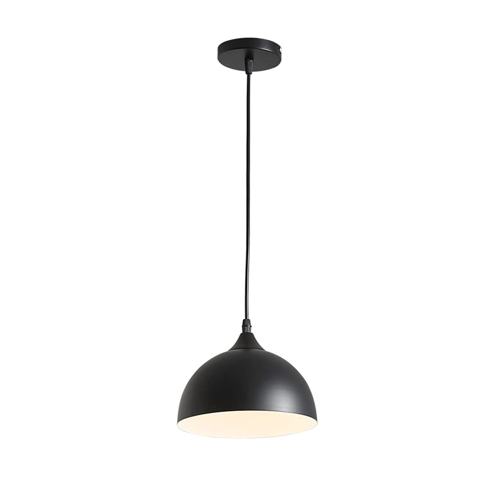 Lámpara colgante de araña de hierro industrial regulable con pantalla de metal negro