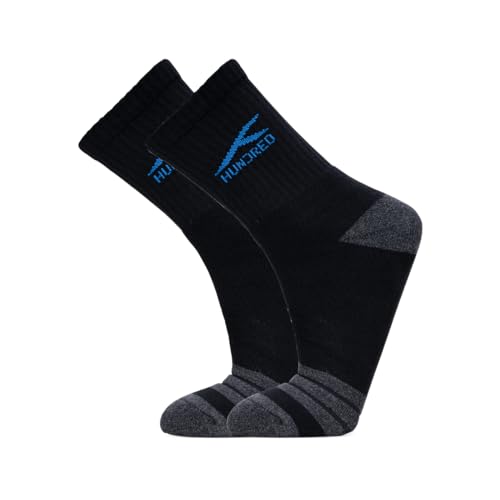 Hundred Signature Logo High Quarter Length Performance Sports Socks