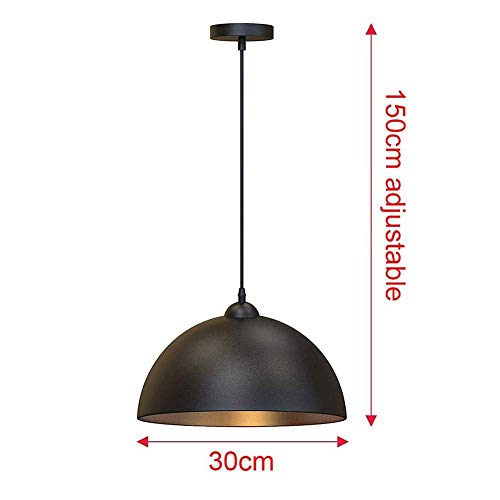 Lámpara de techo de isla de cocina industrial vintage individual regulable 5