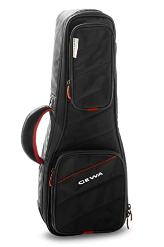 GEWA Ukulele Gig Bag Cross, schwarz, für Sopran Ukulele, 550/180/65 mm