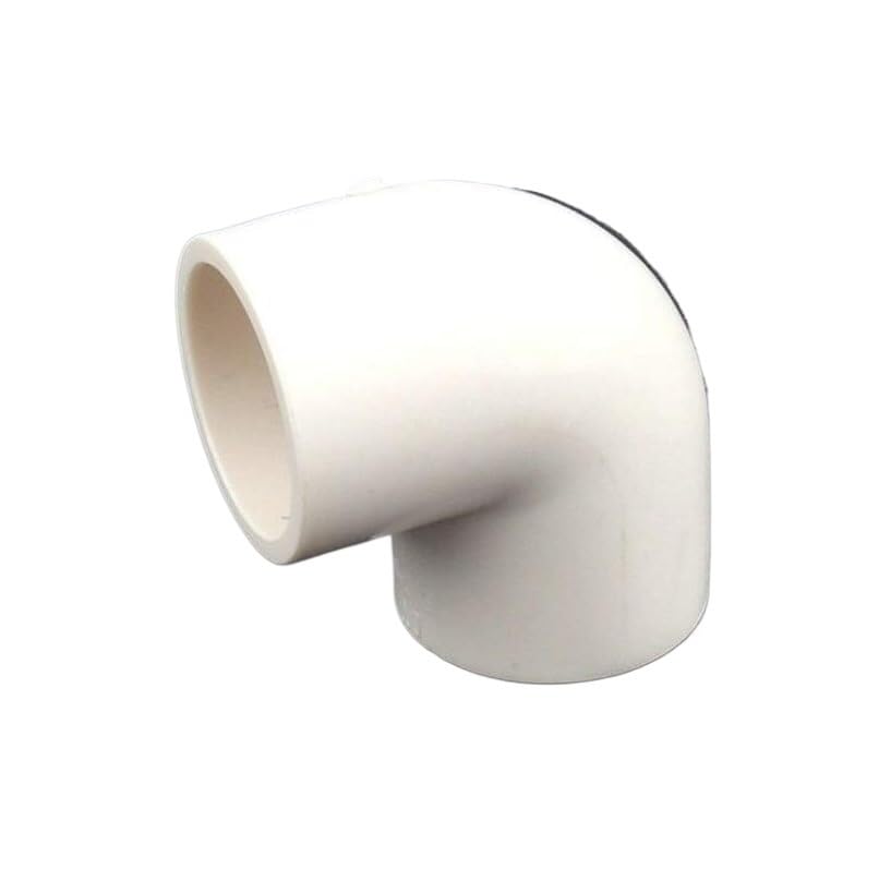 Raccords de plomberie, 12 pièces de connecteurs d'eau de jardin en PVC, raccords de système d'irrigation, adaptateur de fontaine carré, connecteur coudé de réservoir d'aquarium(White,M3 25mm)