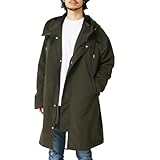 [アーケード] モッズコート メンズ スプリングコート ミリタリー ロング コート ライトアウター 防風 春 秋 XL(LL) カーキ