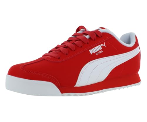 Puma Roma Reversed GS Boys Shoes Size 5, Color: for All Time Red/Puma White