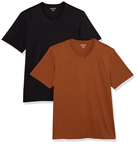 Amazon Essentials Men's Short-Sleeve V-Neck T-Shirts,...