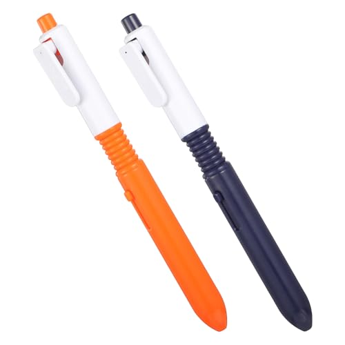 Pen that Sprays Water Water Spary Kids Toy Pen 2 in 1 Funny Prank Retractable Pens for Pranks and Tricks Writing and Spraying Blue & Orange 2pcs