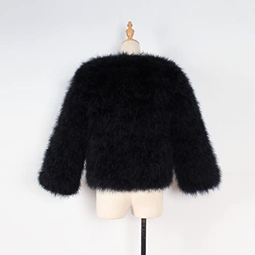 Girls Fur Coat Fall Fluffy Fuzzy Fleece Long Sleeve Toddler Winter Jacket Warm Fashion Rock Party Christmas Clothes4