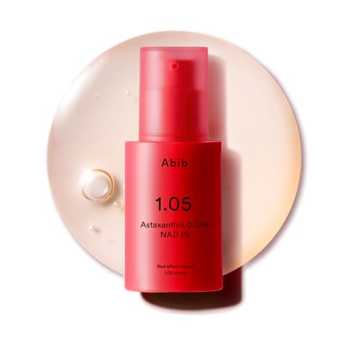 Image of Abib ASTA-NAD Red Effect Serum 1.05 Pump - NAD+ 1% & Astaxanthin 0.05% Anti-Aging Face Serum | 168-Hour Antioxidant Care | Korean Skincare, 1.01 fl oz