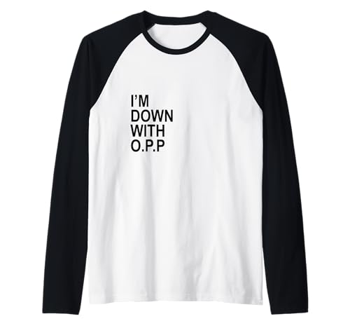 OPP Rap Lyrics 90s Raglan Baseball Tee