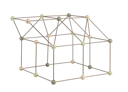 Image of Crazy Forts - Camo Color - Building Kit for Kids 6+ - Indoor Creative Fort Building STEM Toys - Durable and Portable Kit - 69 Pcs