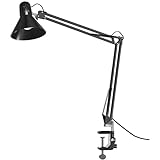 Voltix Lampada da Scrivania con Morsetto – Lampada da Tavolo Vintage E27 MAX 40W, Bracci...