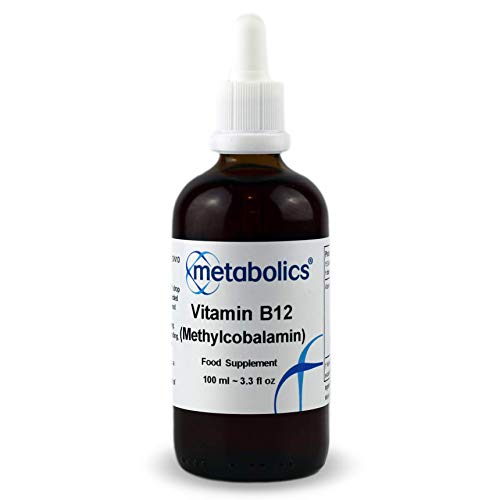 Liquid B12 Methylcobalamin by Metabolics — Vitamin B12 Supplement Containing Only Methylcobalamin & Purified Water — Contributes to The Reduction of Tiredness & Fatigue | Additive Free