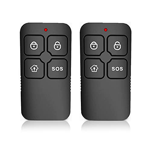Wolf-Guard Alarm Accessory - Remote Key Fob(Black,Pack of 2), 7x4x1