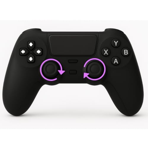 Controle Sem Fio Compatível com PS4 – Bluetooth, USB, Vibração – Para PC, Notebook, TV Smart e Celular – Ergonômico e Recarregável