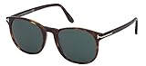 Senza polarizzazione Tom Ford Occhiali da Sole ANSEL FT 0858 Havana/Blue 51/20/145 uomo