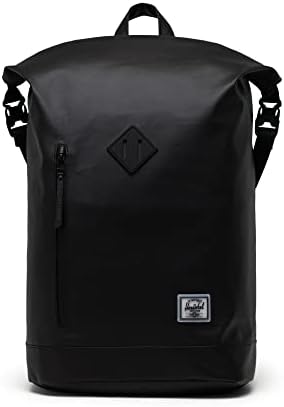 Herschel Roll Top Backpack, Unisex, Black, One Size