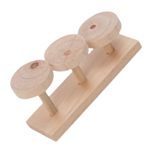 HANABASS Parrot Toy Stand Large Bird Toys for Parakeets Wooden Ladder Rope Perch