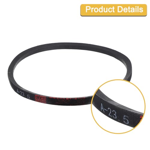 Image of uxcell A23 1 /2 Classic Wrapped V-Belt, 26 inch Outside Circumference A Profile V-Belt