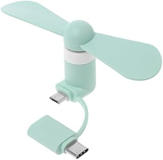 Buwei 2in1 Type C Micro USB Mini Fan Cooler for Samsung Xiaomi Huawei HTC Cell Phone