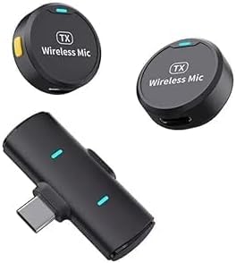 M1 Wireless Lavalier Microphone for iPhone/Android/Camera/PC/Laptop with USB-C/Plug, 48KHz 24Bit, 1000ft Range, Noise Cancellation Video Recording, Streaming