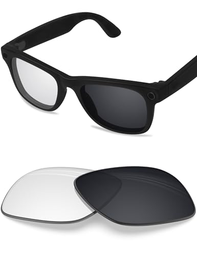 Image of BLAZERBUCK Photochromic Replacement Lenses Compatible with Ray-Ban Meta Wayfarer RW4006 | RW4012 (Gen 2) 50mm Smart Glasses