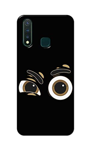 Image of PRINTFIDAA Funky Expression of Cartoon Eyes Printed Designer Hard Back Case Cover for Vivo Y19 / Vivo U3 (6.53 inch) -(TY) MVN1004