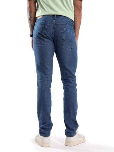 Image of WROGN Men's Cotton Stretch Jeans | Mid Rise | Slim Fit