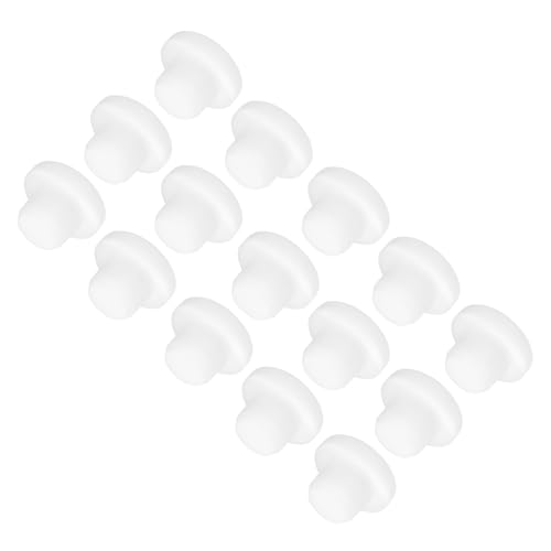 Image of MECCANIXITY 15pcs T-Shaped Silicone Plugs 13mm 1 /2 Inch Dia Snap in Plug Hole Seal Cover Round Rubber Stopper for Kitchen Rubber Bulkheads Waterproof Sealing Plugs White