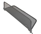 Eintragungsfrei GermanTuningParts Windschott für Opel Astra H Twintop Cabriolet 2005-2010 - Klappbar - mit Schnellverschluss – Schwarz  Windabweiser  Windblocker  Wind Deflector