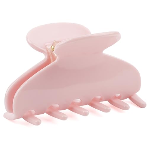 MAORULU Medium Acetate Claw Clip, 3-inch, Pink