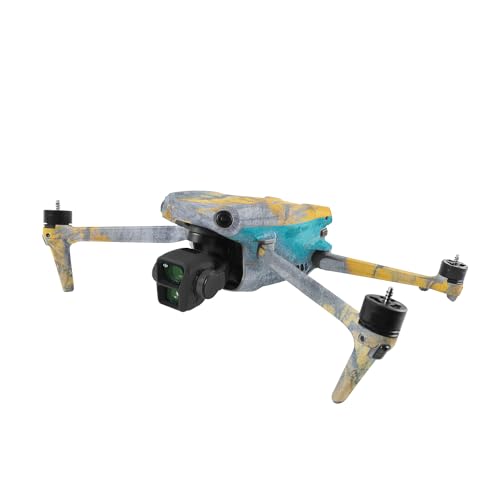 Image of MightySkins Glossy Glitter Skin Compatible with DJI Air 3 - Yellow Spill | Protective, Durable High-Gloss Glitter Finish | Easy to Apply