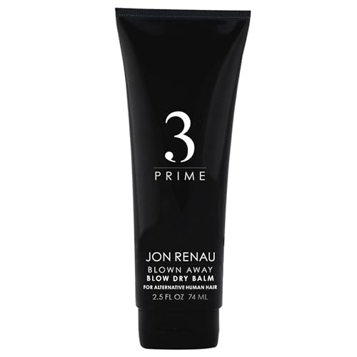 Jon Renau Blown Away Blow Dry Balm for Human Hair Wigs, 2.5 Ounce