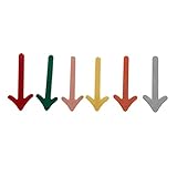 6 Pcs Colorful Arrow Shape Hair Barrettes Bobby Hair Pins Alligator Hair Clips Duckbill Hairpins