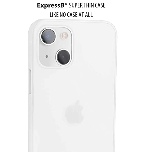 Image of ExpressB Back Cover for iPhone 15 Plus | Minimal Protect | Ultra Thin Anti Scratch Matte Finish Case for iPhone 15 Plus (White)