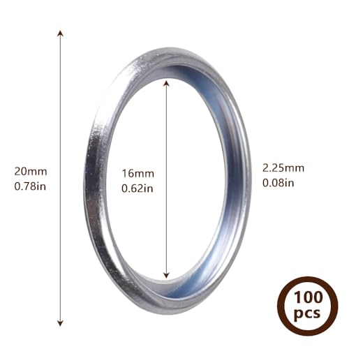 Image of 100PCS 16mm 803916010 Transmission Fluid and Oil Drain Plug Crush Washer Gasket Seal Compatible with Subaru Models Replace 803916010 095159 21677 17000700