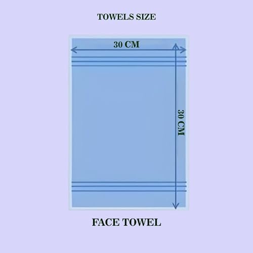 Image of Sulfar 100% Terry Ring Spun Cotton Face Towel - Quick-Dry, Highly Absorbent (480 GSM) (30 x 30 Cm) Nature Lux (Pack of 1)